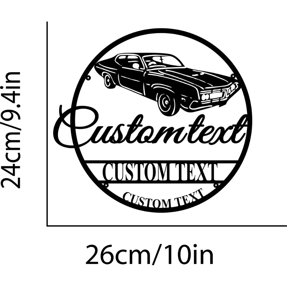 Custom Garage Est Sign Metal Wall Art Plaque Must Have for Garage and Workshop Decor A Great Dad Gift for Car Shop Owners