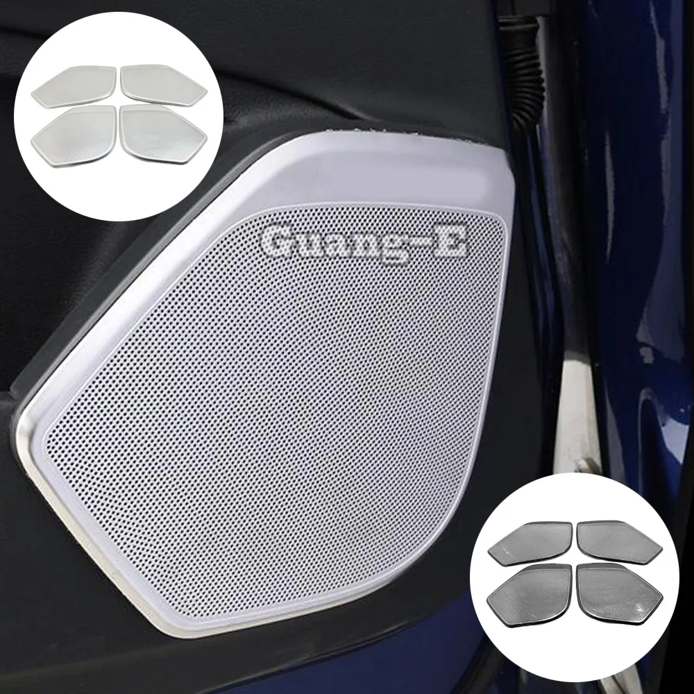 

Steel Car Door Audio Speaker Horn Cover Decoration Trim Auto Interior Accessories For Audi Q5 Q5L 2018 2019 2020 2021 2022 2023