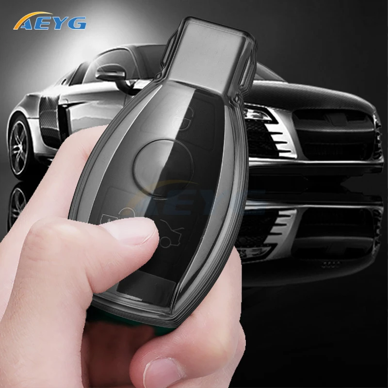 TPU Car Key Case Cover Shell Fob per Mercedes Benz A B C classe E GLS GLA GLK GLC CLS CLA AMG W204 W205 W212 W463 W176