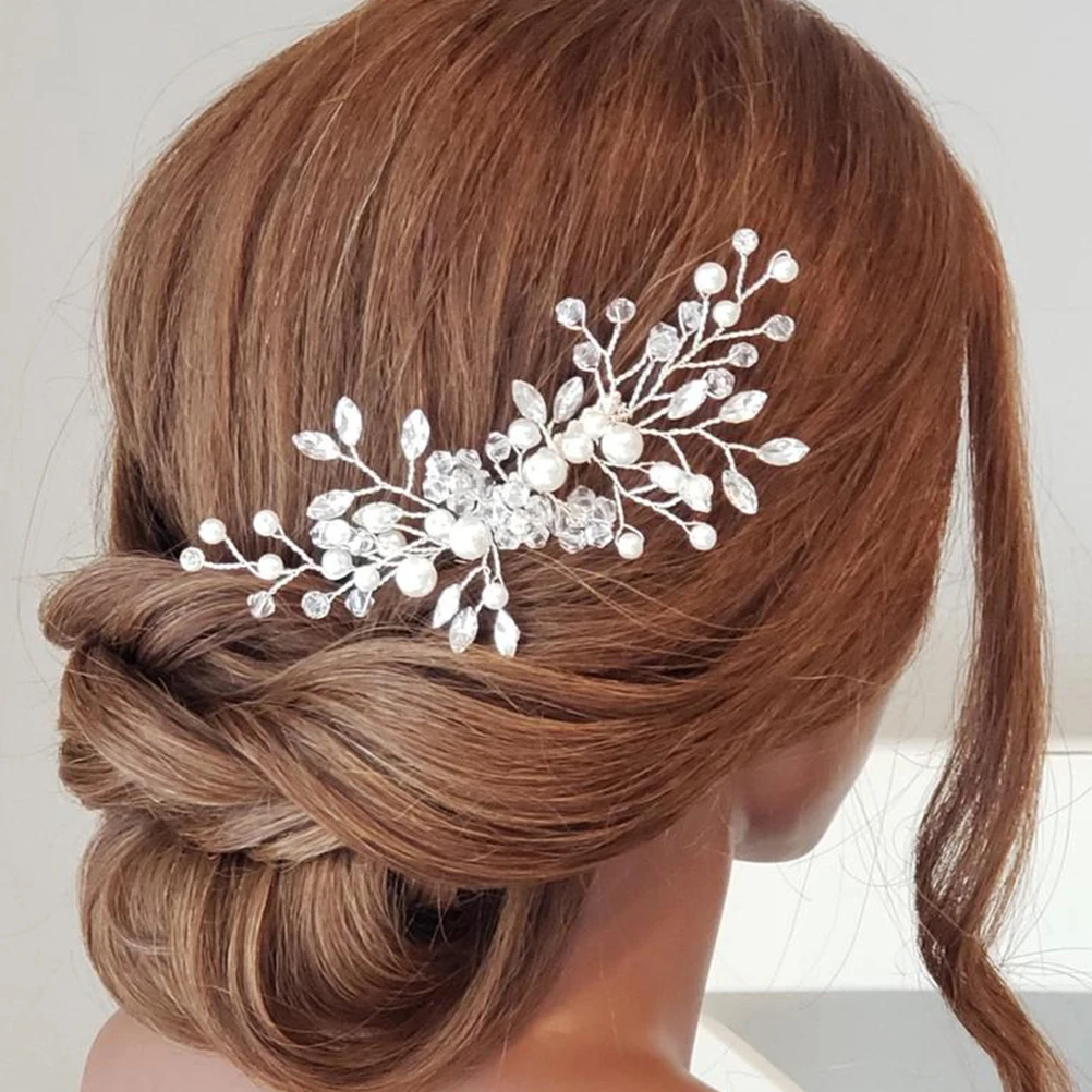 

Pearl Comb Hair Accessories Bridal Hairpin Vintage Combs Bridesmaid Clips Women Hair Piece Wedding Headdress Comfortable Non