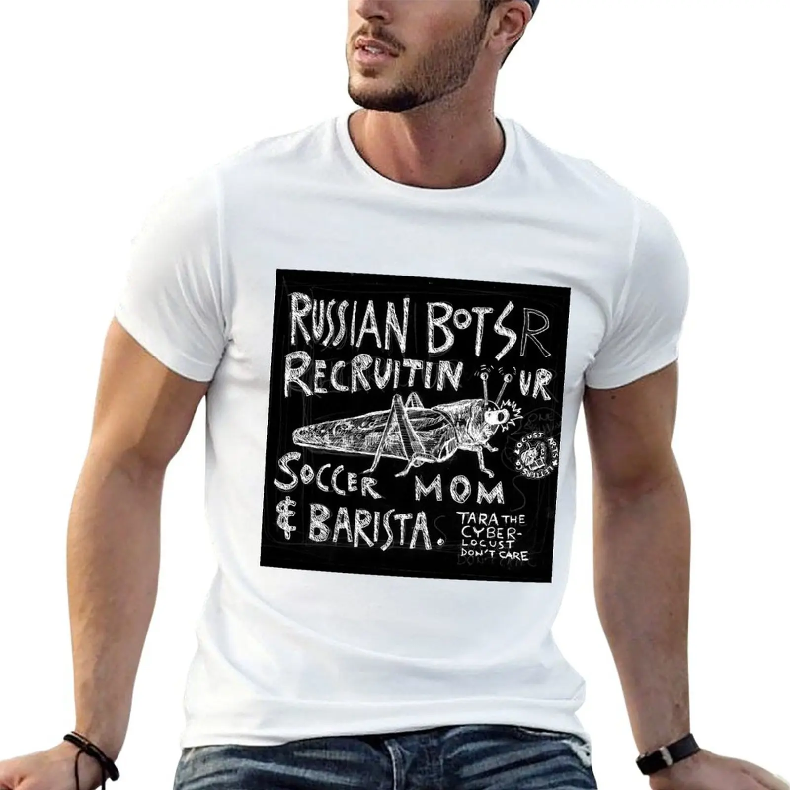 

Tara the Cyber Locust T-Shirt man t shirt designer t shirt custom print T-Shirt