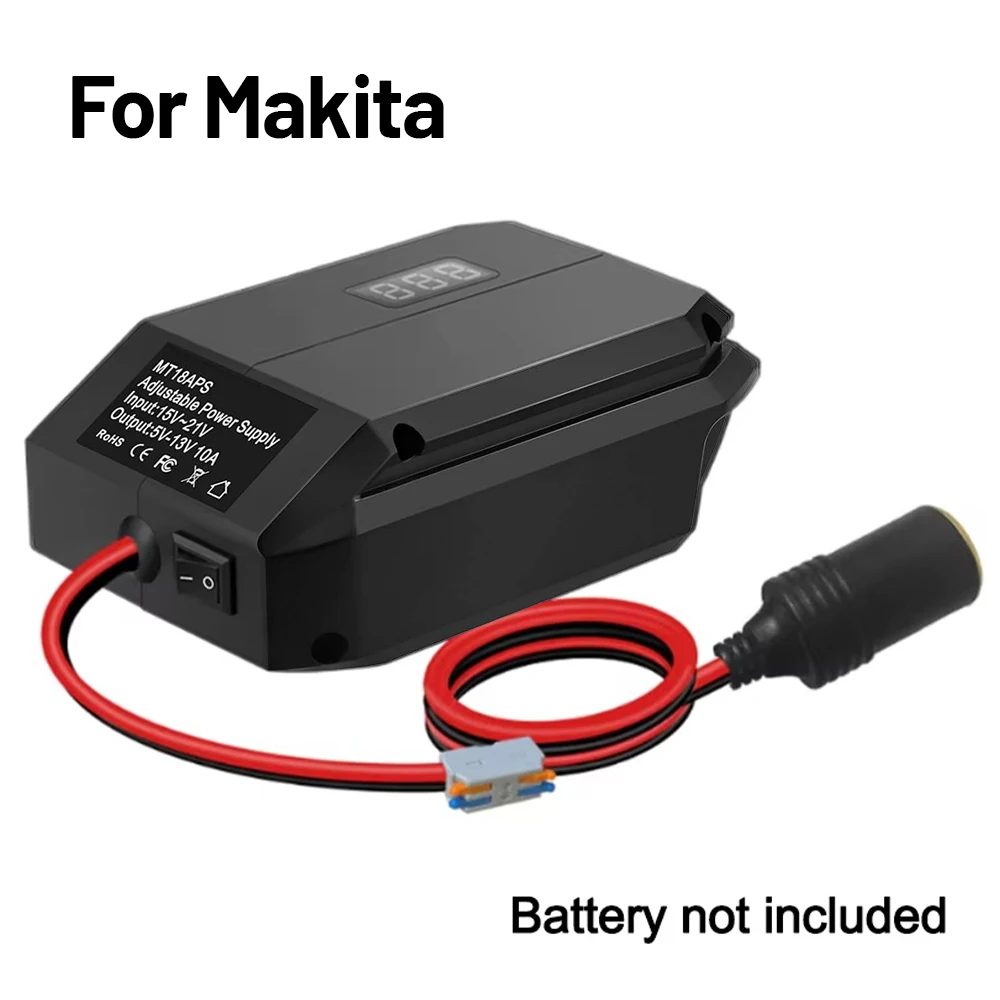 Power Wheel Adapter 18V auf 12V Step-Down-Konverter für Makita/Dewalt/Milwaukee/Bosch/Einhell Akku-Zigarettenanzünder-Adapter