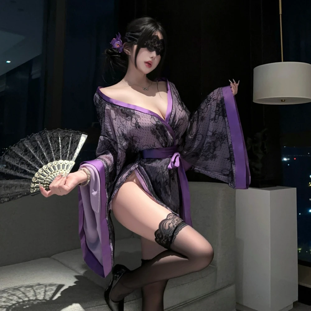 Erotic Babydoll Womens Open Br - Lace Bralette Set 评论和价格