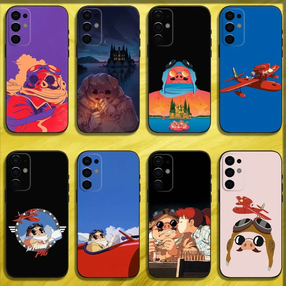 

Anime Cool Red Pig Phone Case For Samsung S24,S21,S22,S23,S30,Ultra,S20,Plus,Fe,Lite,Note,10,9,5G Black Soft Cover