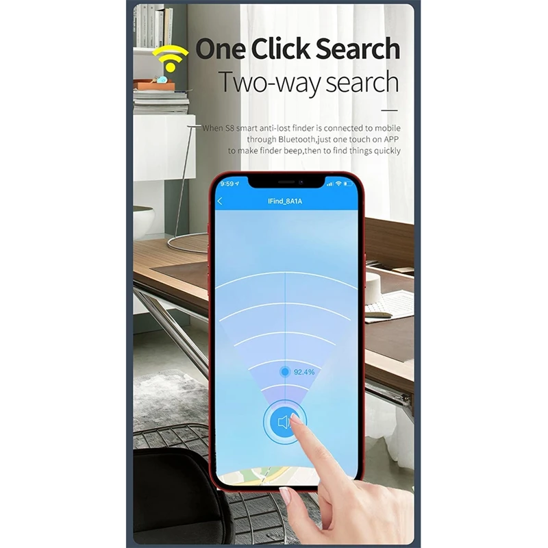 Key Finder Item Tracker Smart Locator Gepäck Brieftasche Anti-Lost Bluetooth Wireless Selfie Clicker Item Finder