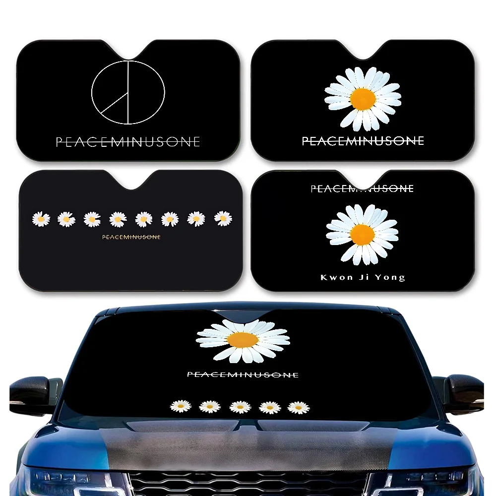 Moda P-PEACEMI-NUSONE personalizado pára-brisa pára-sol capa de carro sombra de sol auto viseira de sol carro-cobre carro proteção solar