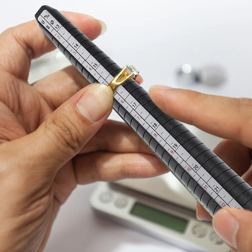 

3 Pcs Ring Measuring Stick Plastic Lightweight Universal Sizes DIY Jewelry Finger Sizing Tool Portable Measure