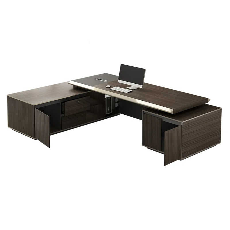 Modern desk boss table president class desk high-end light luxury high-end sense general manager office desk