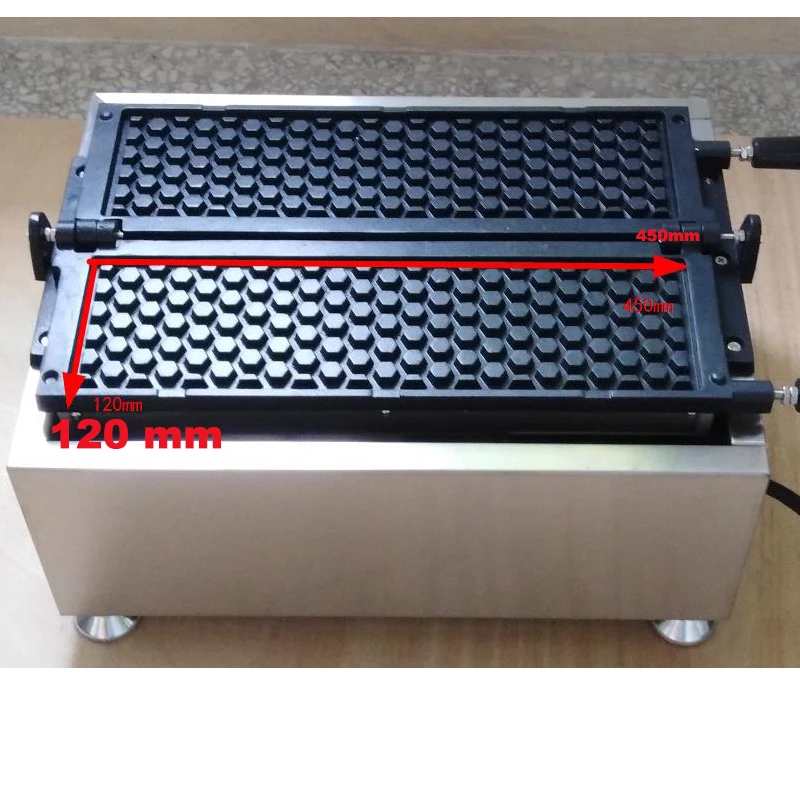 ماكينة الوافل التجارية على شكل قرص العسل، ماكينة صنع الوافل غير اللاصقة، فرن كعكة البيض الفقاعي #3