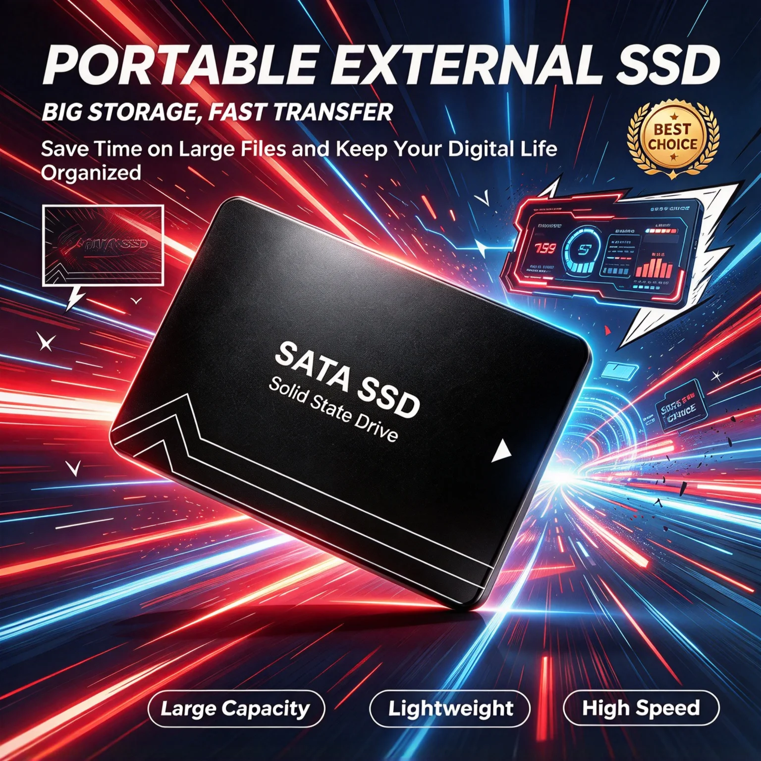 2.5-Inch SATA III Solid State Disk, Integrated Solid State Drive, 2TB/1TB/4TB/500GB, Storage Drive, Laptop, PC, Desktop.
