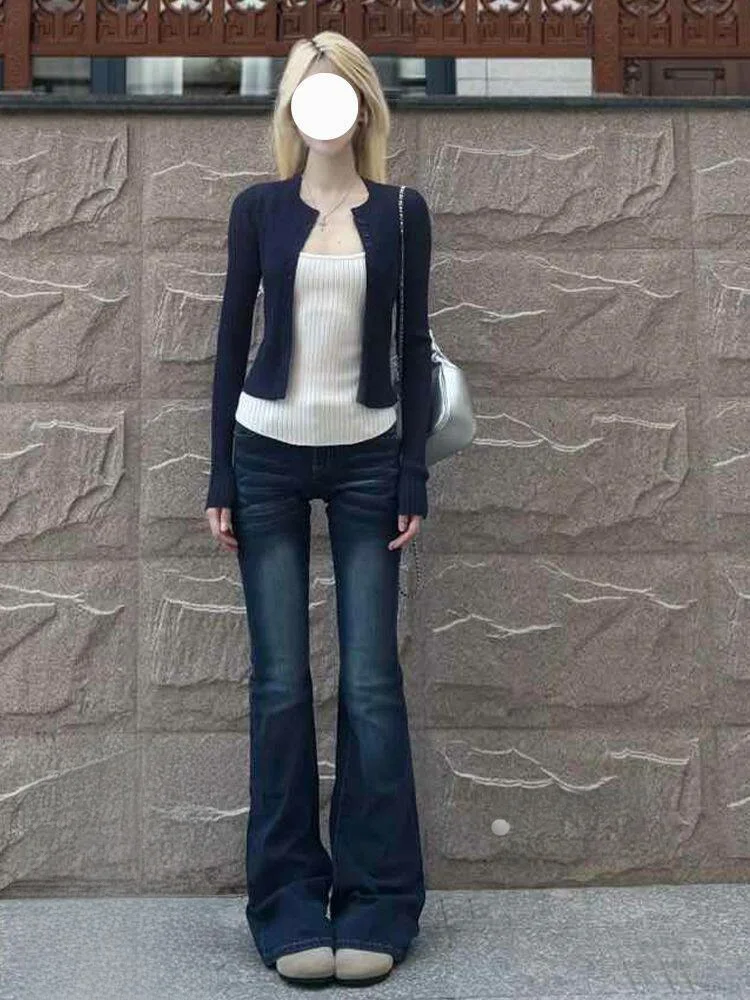 

Slim Fit High Waist Denim Jeans Women's Spring Summer New Style Vintage Versatile Thin Leggings Comfortable Stretchy Pure Color