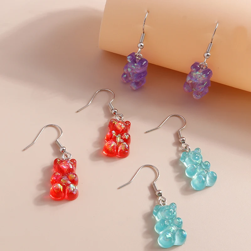 Aihua Cartoon Wolke Ente Ohrringe Set 3D Tier Niedlichen Schmetterling Bär Baumeln Ohrringe für Frauen Mädchen Kinder Trendy Schmuck Geschenke – Detail 16