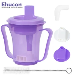 Ehucon Elderly Drinking Cup Dysphagia Dementia Disabled Bedridden People Spill Proof Prevent Choking Mug 5cc 10cc Per Sip