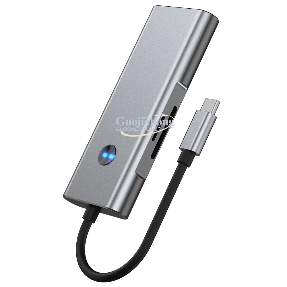 

Cross-border Type-C docking station HUB one-click screen capture usb converter 4K high definition screen projection notebook mul