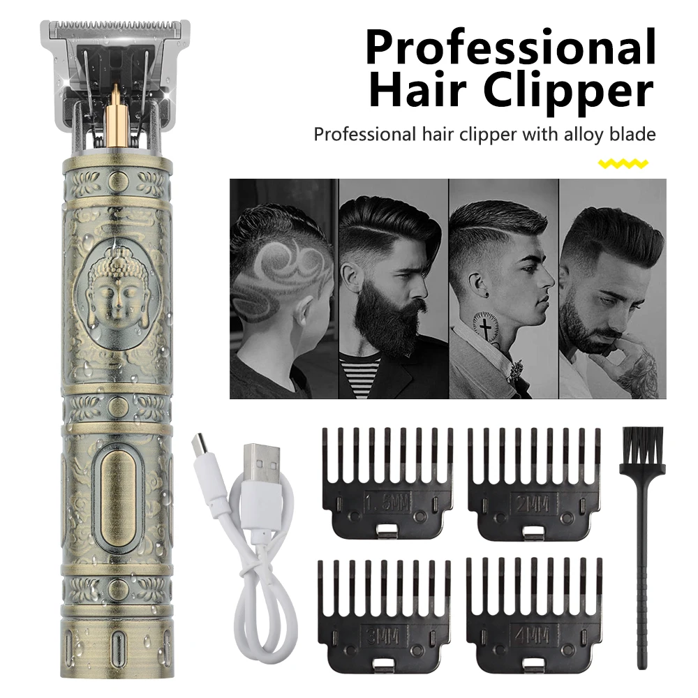 T9 Electric Hair Clipper Professional USB Hair Clipper Men Razor Trimmer Men Beard Hair Clipper