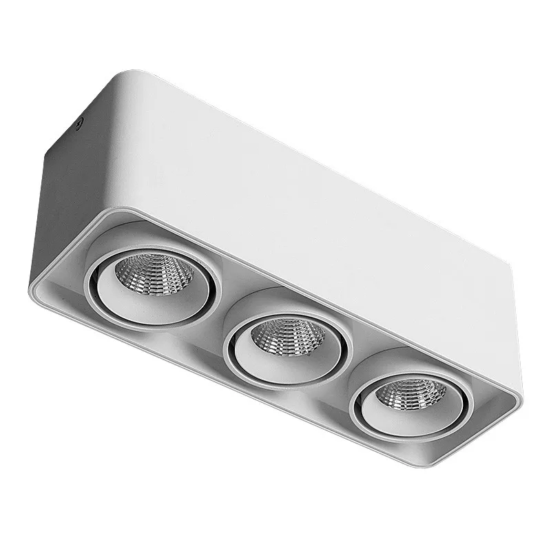 Square COB LED Dimmable Downlight 7W 12W 15W Surface Mounted LED Ceiling Light Spotlight LED Downlight AC85V-265V Home Light
