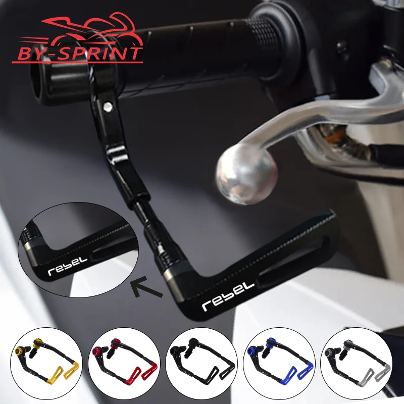 Moto Universal 22mm Handlebar Grip Guard Brake Clutch Lever Handle Bar Guard Protector For Honda Rebel300 Rebel500 CMX300 CMX500