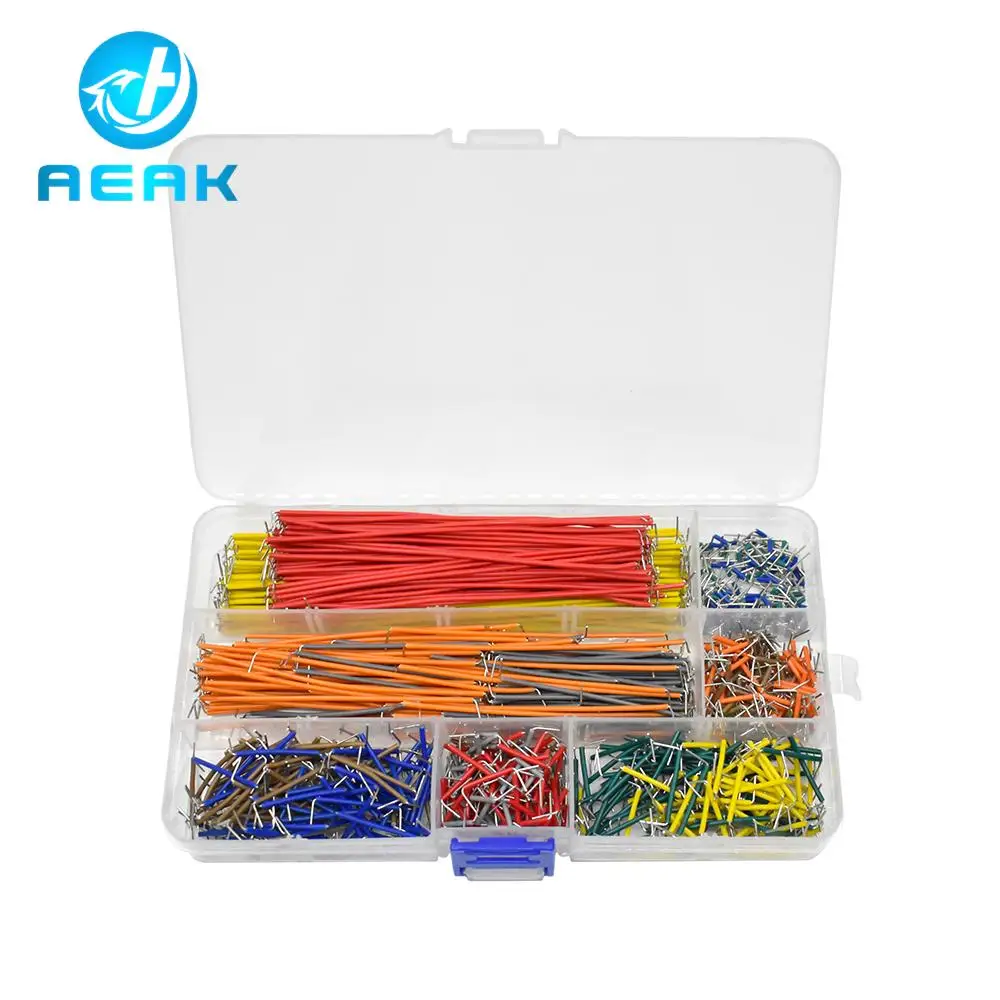 140Pcs 560Pcs 840Pcs Preformed Breadboard Jumper Wire Kit 14 Lengths Assorted for Breadboard Prototyping Circuits