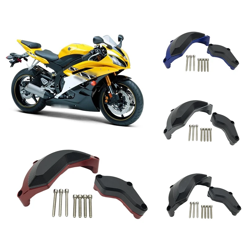 Engine Case Slider Crash Protector For Yamaha YZF R6 600 YZFR6 2006-2021 Motorcycle Guard Cover Left & Right