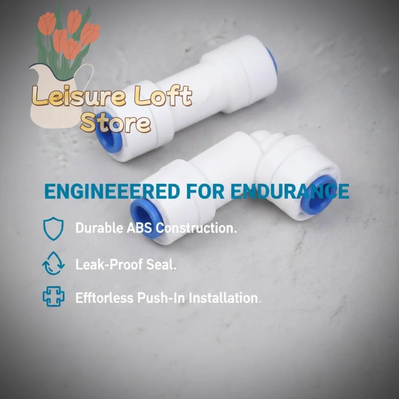 RO Water Filter Replacement Check Valve 1 4 Inch Push in Non Return Connector for Leak Free Pure Water Filtration