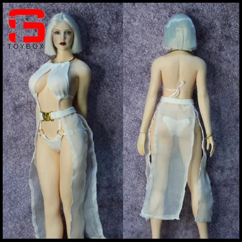 

1/6 Scale Female Sexy Evening Dress Clothes Model Fit 12 Inch Female Soldier Action Figure Body Dolls