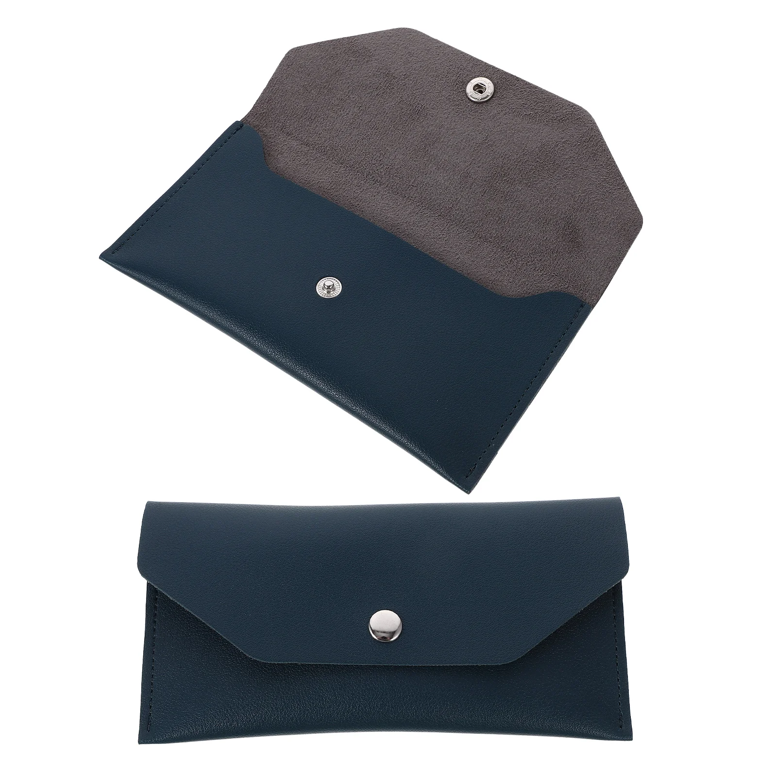 2 قطعة محفظة النقود المال المنظم سليم بولي Snap المفاجئة إغلاق الحقيبة للفواتير بطاقات قابلة لإعادة الاستخدام المغلفات حامل مستندات السفر النفقات #3