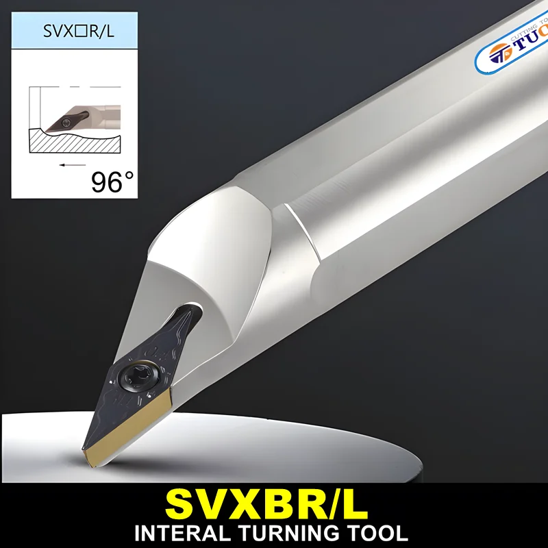 

SVXBR SVXBL 96° Lathe Tools S16Q S20R S25S SVXBR11 SVXBL11 SVXBR16 SVXBL16 16MM 20MM 25MM Insert VBMT Internal Turning tools