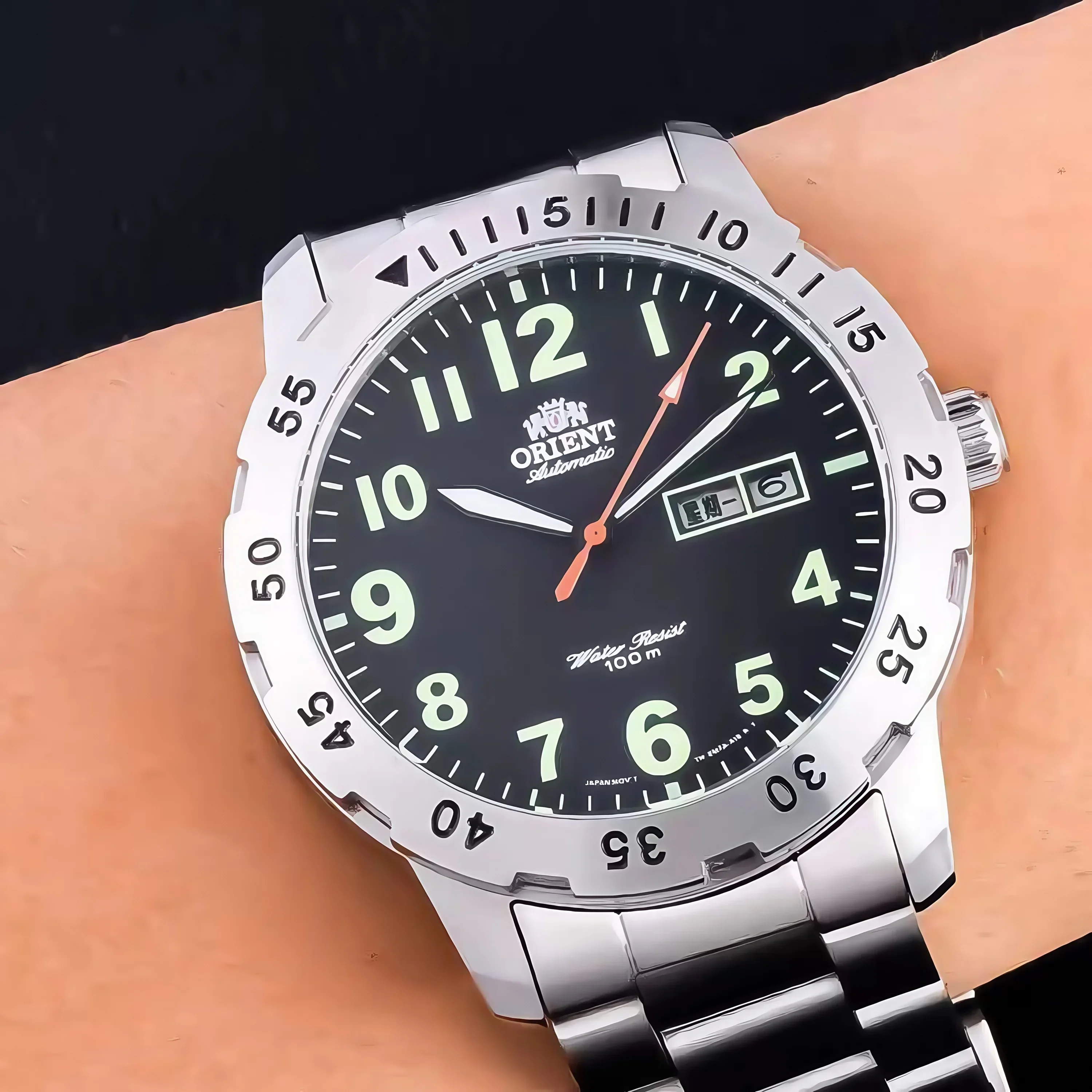 118A Store Men's Women's Automatic Universal Mechanical Watch Stainless Steel Strap Fully Functional Waterproof Orient Watch