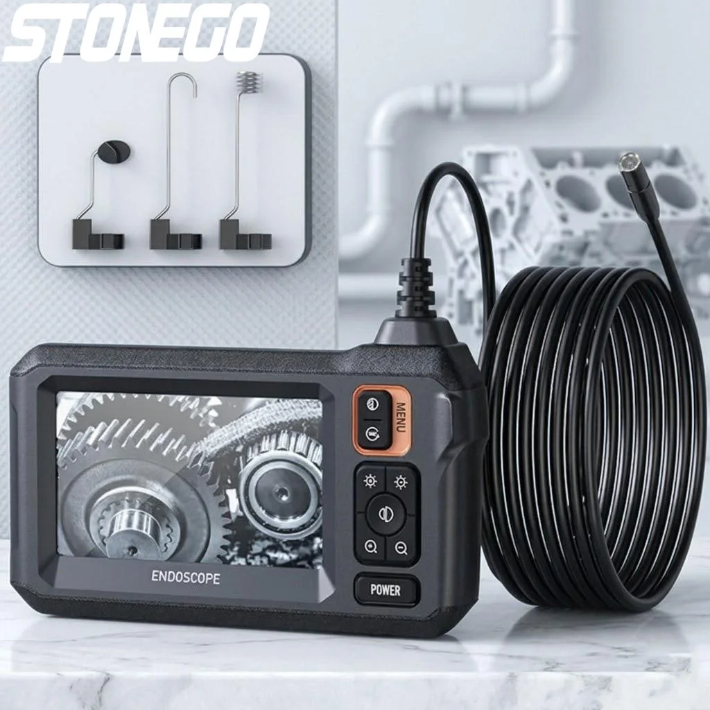 

Эндоскопическая камера 1080P HD с Wi-Fi для осмотра автомобильной электрики, двойная головка, 43-дюймовый дисплей, кабель 1м/5м/10м, аккумулятор 2600 мАч