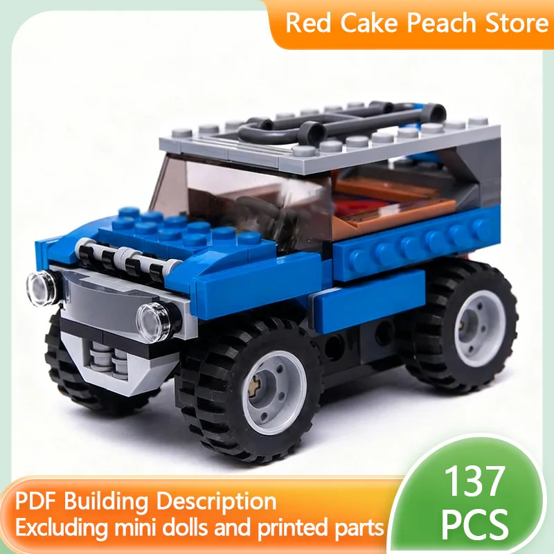 

City Car Model MOC Building Bricks Small Off-Road Vehicle Modular Technology Children Holiday Gifts Assemble Toys Suit