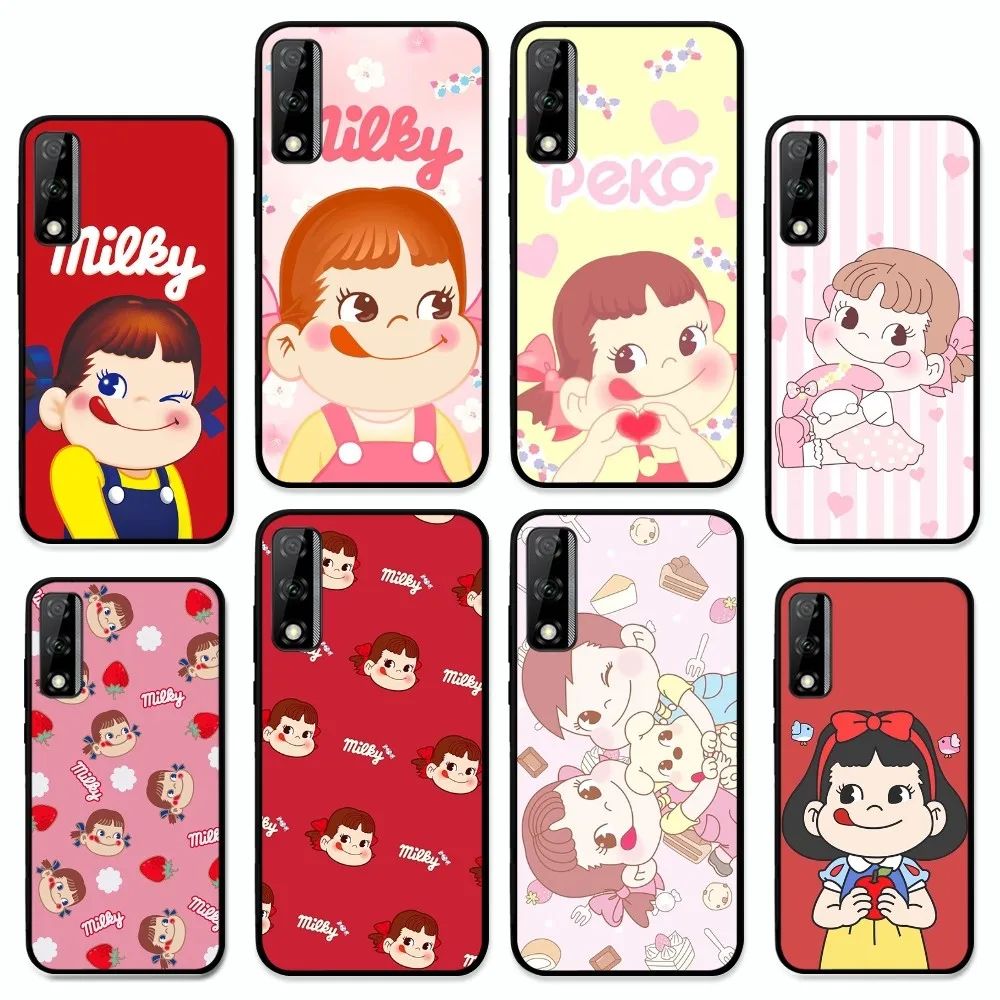 Fujiya Milky Peko-Chan Phone Case For Huawei Y9 6 7 5 Prime Enjoy 7s 7 8 plus 7a 9e 9plus 8E Lite Psmart Shell