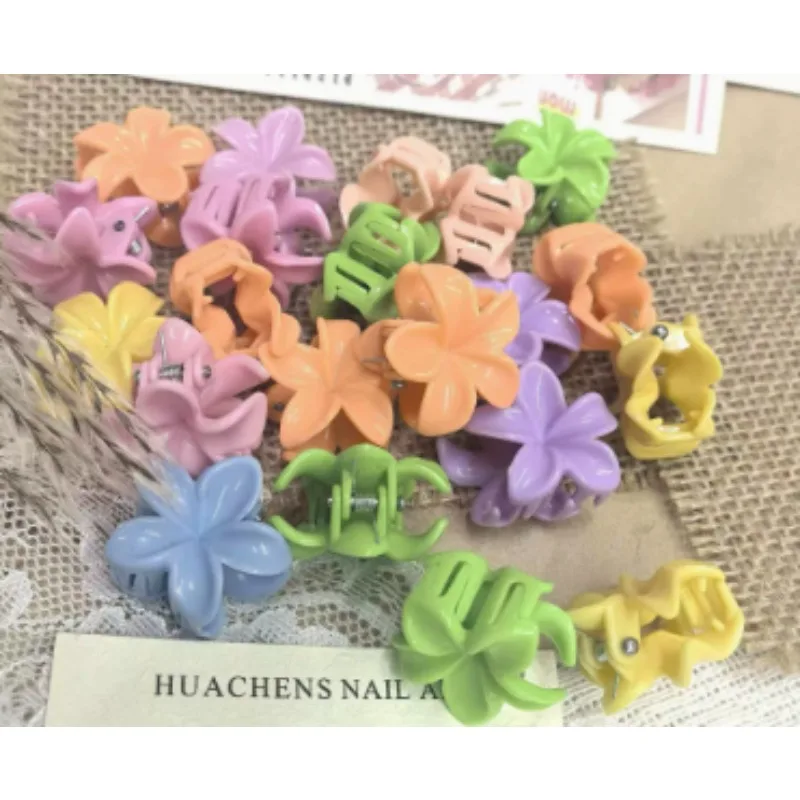 10PCS Colorful Flower Hair Clips Set Sweet Style Snap Clips for Braiding Extensions Easy To Use Strong Hold for Party Daily view 4