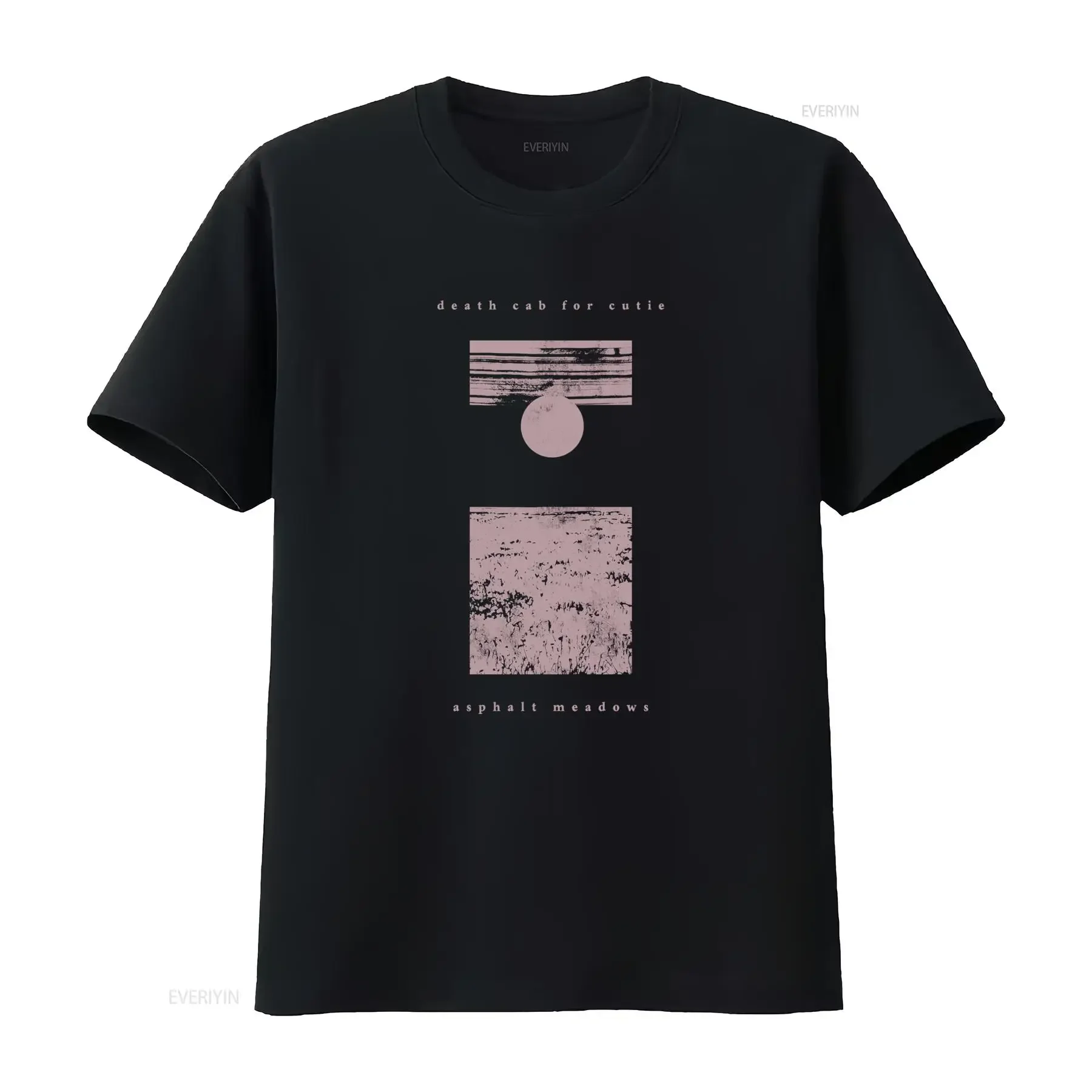 Vintage Indie Rock Death Cab for Cutie Asphalt Meadows Abstract Print Casual T Shirt vintage Washed designer clothes Versatile