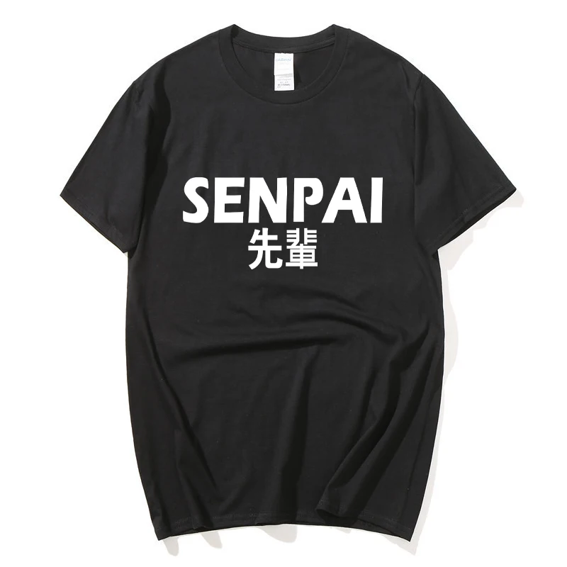 T-shirt Senpai Anime Manga Japonais pour Homme – Cadeau Mentor – Mode Décontractée Manches Courtes – Vêtement d'Été – Design Personnalisé
