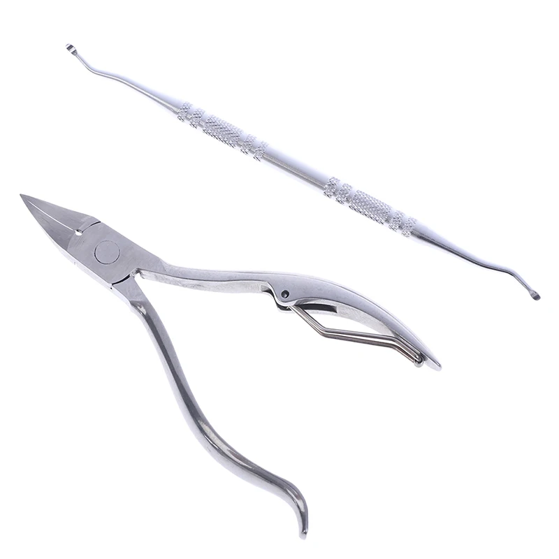 

2PCs Ingrown Toenails Pedicure Foot Care Tool Nail Correction Clipper Cutters