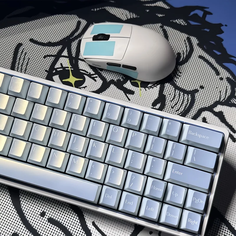 Colorful Pearl Keycaps 97 Key Original Factory Height Pbt 1.7 Thickness Pearl Color Silk Screen Personalized Customized Key Cap