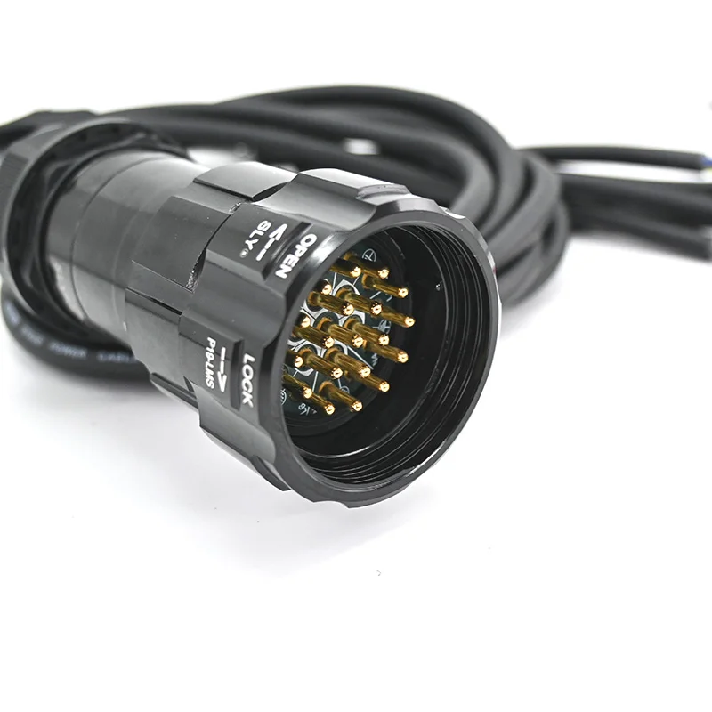 19 Pin Socapex Break in out Cable Open Bare End 6 Way Soca Fan in/out Power Distro Adapter Cable for Stage Event Lighting