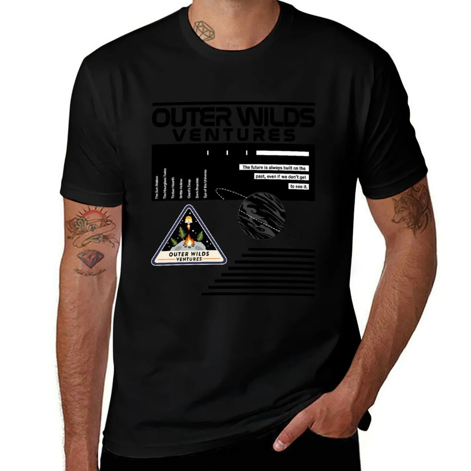 NASA-Inspired Outer Wilds Ventures T-Shirt baggy shirts anime stuff cute clothes shirts men graphic