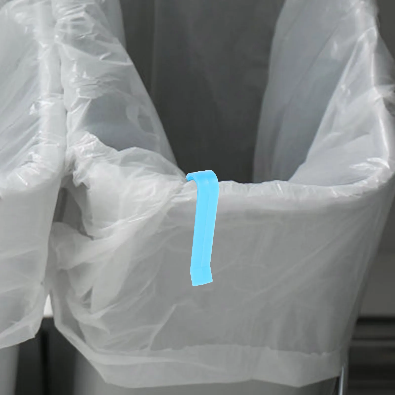 

100 Pcs Garbage Clip Plastic Trash Can Clips for Cans Clamps Folding Bin Fixing