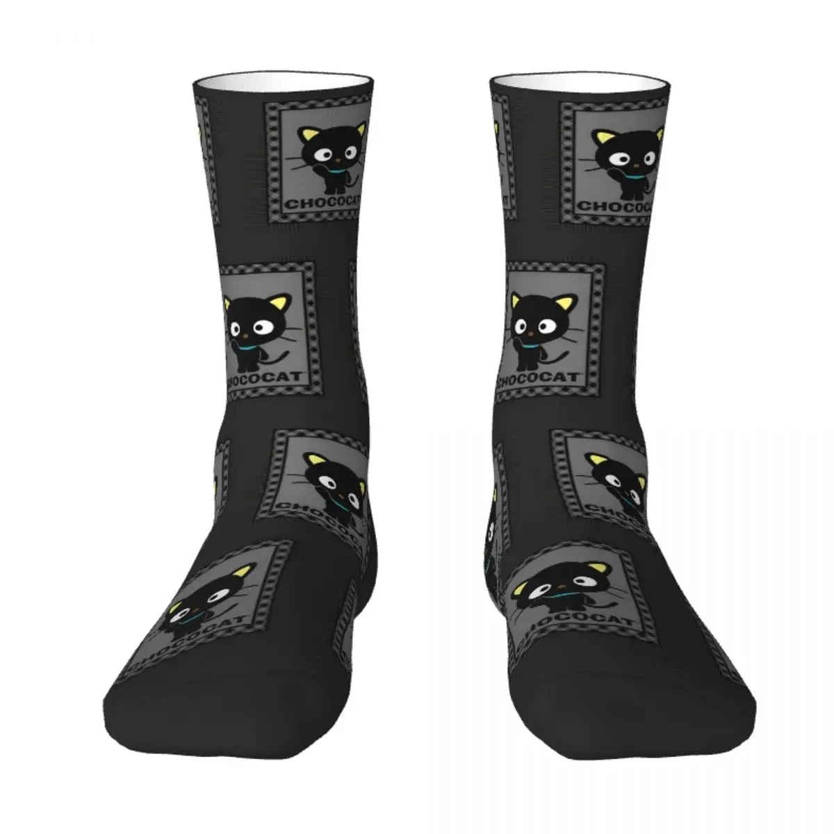 Chococat Collages Socks Novelty Stockings Winter Anti Bacterial Women Men Socks Warm Soft Design Climbing Socks