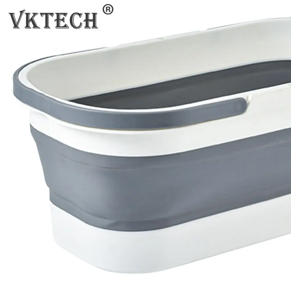 Foldable Mop Bucket Portable Wash Basin Dishpan for Bathroom Cleaning Kitchen Household Large Capacity Folding Bucket Space Sav