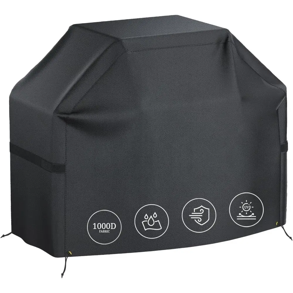 

Nexgrill Oakford 790 Pellet Grill Cover, Heavy-Duty Waterproof Outdoor BBQ Cover, UV & Weather-Resistant, Secure Fit (55x23x42,