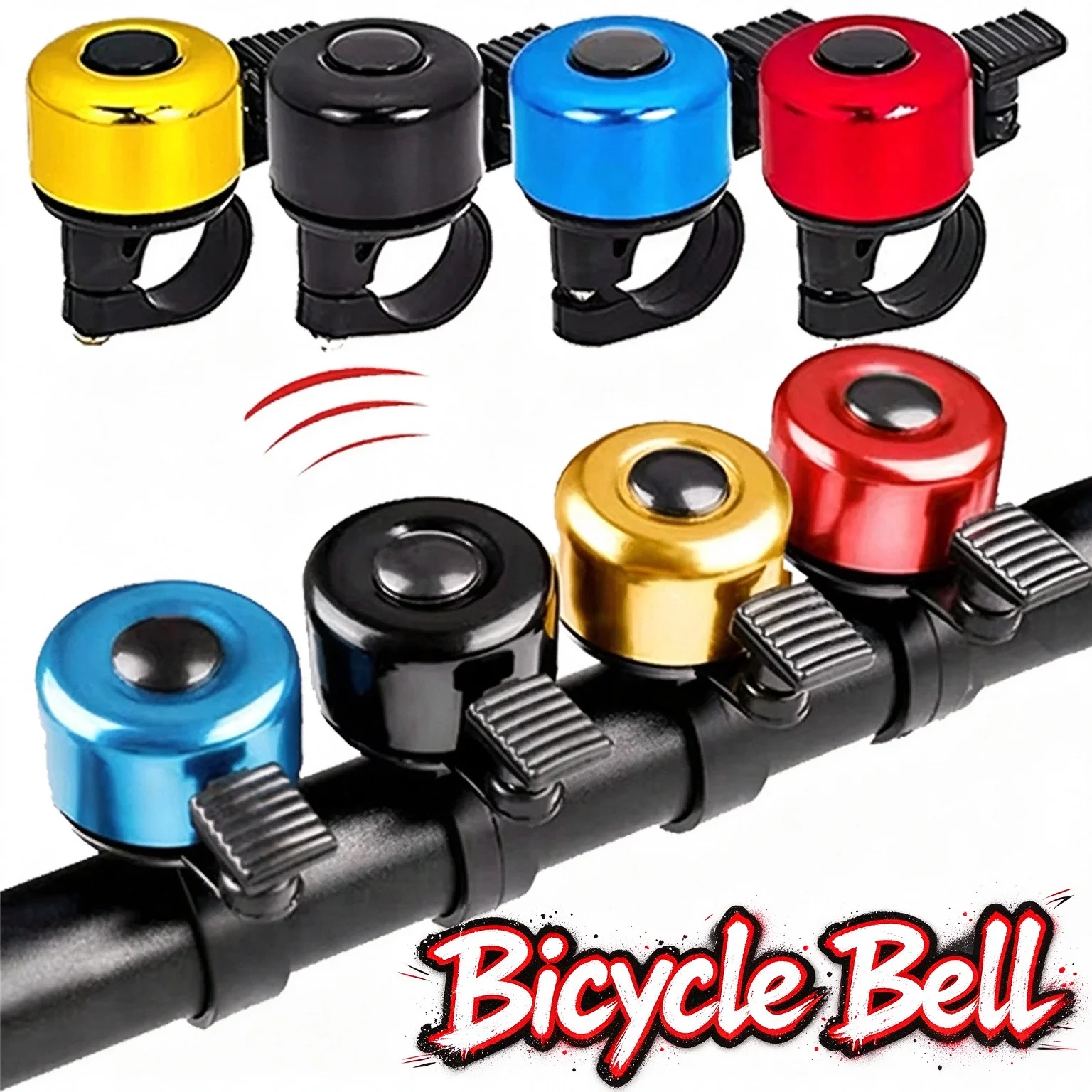 Bicycle Bell Aluminum Alloy MTB Horn Ring Safety Sound Alarm Handlerbar Cycling Warning Alarm Bike Accessories