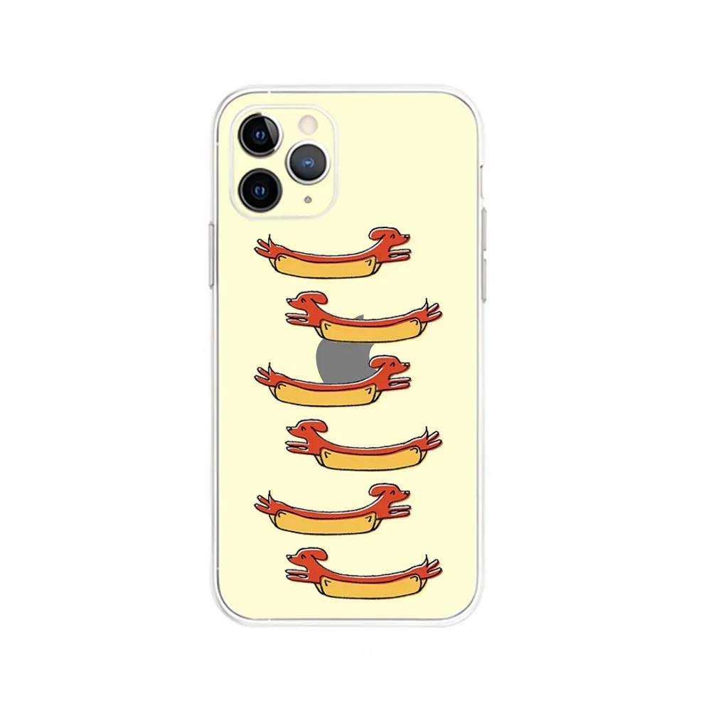 Sausage Dog Dachshund Phone Case For iPhone Apple 16,15,14,13,12,Mini,11,Pro,Max,Plus,X,XR,XS,8,SE,2020,Plus Transparent Cover