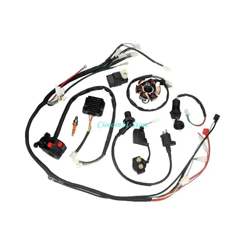Y1UB CDI Wiring Harness for GY6 125CC 150CC Motorcycles Enhanced ATV Systems