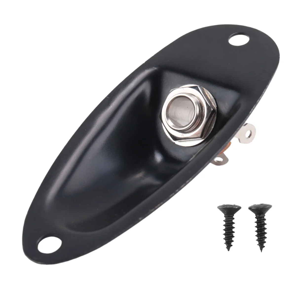 Новейший! Черный лодочный стиль 1/4 дюйма гитарный звукосниматель выходной входной разъем для гитары Fd Strat