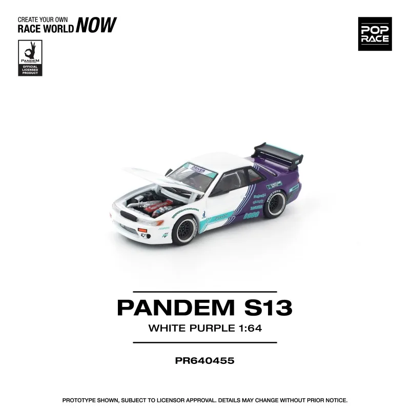 POP RACE1:64 Nissan Silvia S13 Rocket Rabbit Die Casting Alloy Car Model is a favorite gift and souvenir for boys.