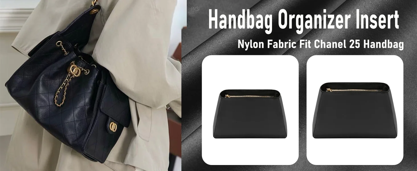 Nylon-Taschen-Organizer-Einsatz für 25 Taschen, langlebig, modisch, wasserdicht, Geschenktasche, Aufbewahrung, innere Modifikation, Taschenzubehör – Detail 1