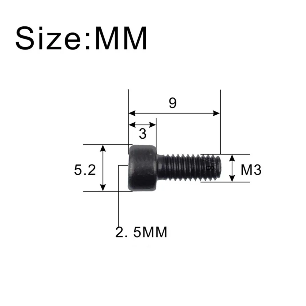 6pcs Hex Socket Screws for Electric Guitar Tremolo Bridges with Double Locking Saddles and For Floyd Rose Style Layouts