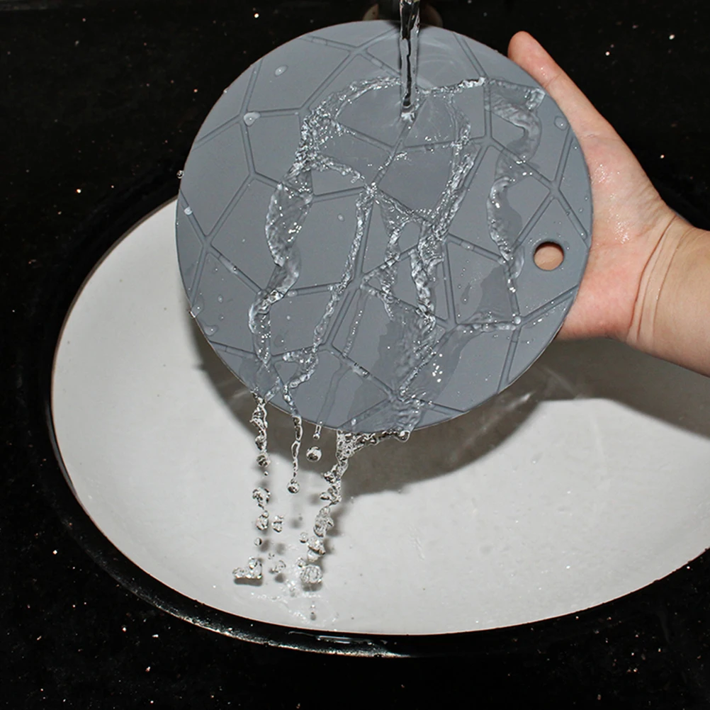 

Heat Insulation Silicone Placemat Thickened Bowl Pot Plate Mat Anti Skid Multifunctional Table Protector for Wall
